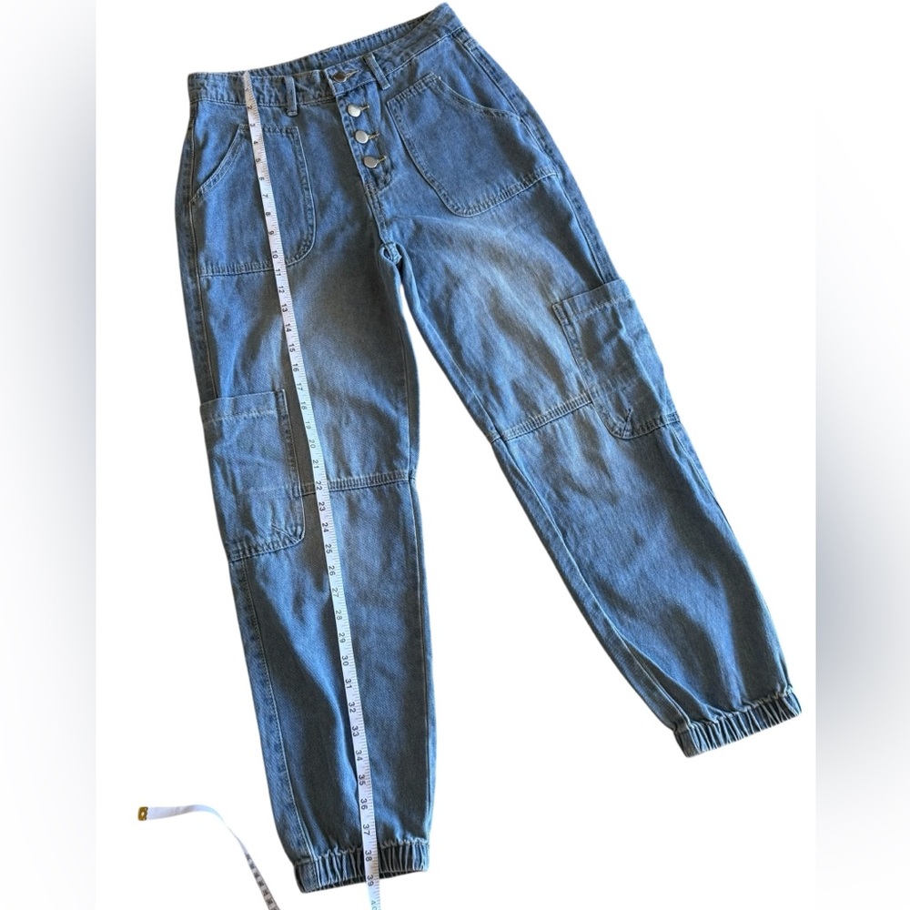High-Rise Light Blue Women’s Denim Jeans Size Small - Picture 2 of 7